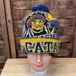 Shawinigan Cataractes QMJHL Hockey Blue and Yellow Graphic Beanie